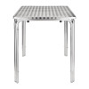 Bolero Square Stacking Bistro Table St/St Top - 600mm
