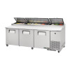 True 3 Door Pizza Prep Table TPP-93