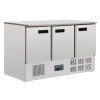 Polar REFRIGERATED Counter with Marble Work Top - 3 doors 368Ltr