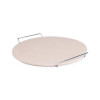 Traditional Round Pizza Stone with Metal Serving Rack