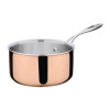 Vogue Tri-Wall Copper Saucepan - 180x100mm