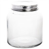 Vogue Glass Jar with St/St Lid - 84(dia)x100(h)mm 330ml 12oz (Box 6)