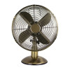 Status Oscillating Desktop Fan Antique Brass Effect - 12"