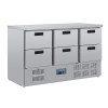 Polar Saladette Unit with 6 Drawers