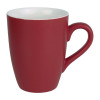 Olympia Matt Pastel Porcelain Mug Red - 340ml 12oz (Box 6)