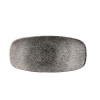 Churchill Raku Quartz Black Chefs Oblong Plate - 10.6x5" (Box 12) (Direct)