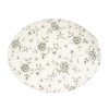 Churchill Rose Chintz Grey Orbit Oval Coupe Plate - 12 1/2x10" (Box 6) (Direct)