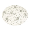 Churchill Rose Chintz Grey Orbit Oval Coupe Plate - 12 1/2x10" (Box 6) (Direct)