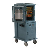 Heated Insulated 8 GN Pan Cart slate blue colour