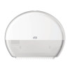 Tork White Mini Jumbo Toilet Roll Dispenser