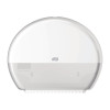 Tork White Mini Jumbo Toilet Roll Dispenser