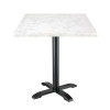 Bolero Table Square White Marble - 600mm