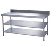 Parry Fully Welded Wall Table 2 Undershelves - 600x600x900mm (Direct)