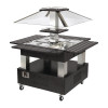 Refrigerated Square Salad Bar in Black Finish (Direct)
