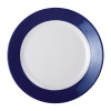 Kristallon Gala Melamine Plate Blue Rim - 260mm 10 1/4" (Box 6)