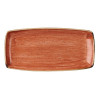 Churchill Stonecast Squared Oblong Plate Spiced Orange - 13.75" (Box 6) (Direct)