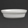 DISH/ OLYMPIA / OVAL WHITE BAKING PIE BOWL/DISH - 6" X 4" - BOX OF 6 - DK806