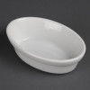 DISH/ OLYMPIA / OVAL WHITE BAKING PIE BOWL/DISH - 6" X 4" - BOX OF 6 - DK806