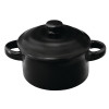Olympia Mini Round Pot Matt Black - 85x122x43mm 142ml 5oz (Box 4)