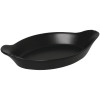 Olympia Porcelain Oval Eared Dish Matt Black - 37x204x118mm 1.5x8x4.5" (Box 6)