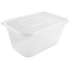 Microwave Plastic Container - 1000ml with Lids (Box 250)