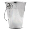 BUCKET /Contempary look tableware - steel bucket ideal for scampi - 4" diam x 3.5" tall