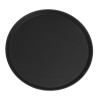 Cambro Fibreglass Round Non-Skid Tray Black 16in Per Each