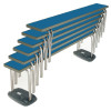 Contour Stacking Bench (Blue) - 1830x254x432mm (Direct)