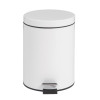 White Pedal Bin - 5Ltr