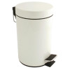 White Pedal Bin - 3Ltr