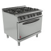 Falcon Dominator Plus Six Burner Range with Drop Down Door c/w feet Nat (Direct)