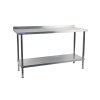 Holmes Wall Table(with upstand) S/S 304 Welded 1200(w)x900(h)x600mm(d)(Direct)