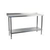 Holmes Wall Table(with upstand) S/S 304 Welded 1200(w)x900(h)x650mm(d)(Direct)