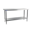 Holmes Centre Table St/St 304 Welded - 2100x900x650mm (Direct)