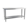 Holmes Centre Table St/St 304 Welded - 2100x900x700mm (Direct)