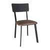 Bolero Metal & PU Side Chair (Vintage Mocha) (Pack 4)