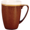 Churchill Monochrome Cinnamon Brown Profile Mug - 12oz (Box 12) (Direct)