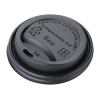 Fiesta Green CPLA Lid for Hot Cups Black - 8oz (Box 1000)