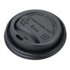 Fiesta Green CPLA Lid for Hot Cups Black- 8oz (Sleeve 50)