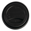 Fiesta Green CPLA Lid for Hot Cups Black- 12oz (Sleeve 50)