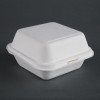 Fiesta Green Compostable Hinged Container Burger Box - 84x153x150mm (Pack 500)