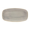 Churchill Stonecast Chefs' Oblong Plate No4 Peppercorn Gry(Box6)189x355(Direct)