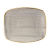 Churchill Stonecast Chefs' Oblong Plate No6 Peppercorn Gry(Box12)157x237(Direct)