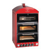 King Edward Pizza King Double Oven with Warmer - Red (Direct)