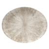 Churchill Stone Agate Grey Orbit Oval Coupe Plate 12.5" (Box 12) (Direct)