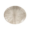 Churchill Stone Agate Grey Orbit Oval Coupe Plate 10" (Box 12) (Direct)