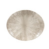 Churchill Stone Agate Grey Orbit Oval Coupe Plate 10" (Box 12) (Direct)
