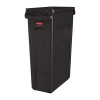 Rubbermaid Slim Jim Container with Venting Channels 87Ltr - Brown