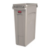 Rubbermaid Slim Jim Container with Venting Channels 87Ltr - Beige