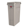 Rubbermaid Slim Jim Container with Venting Channels 87Ltr - Beige